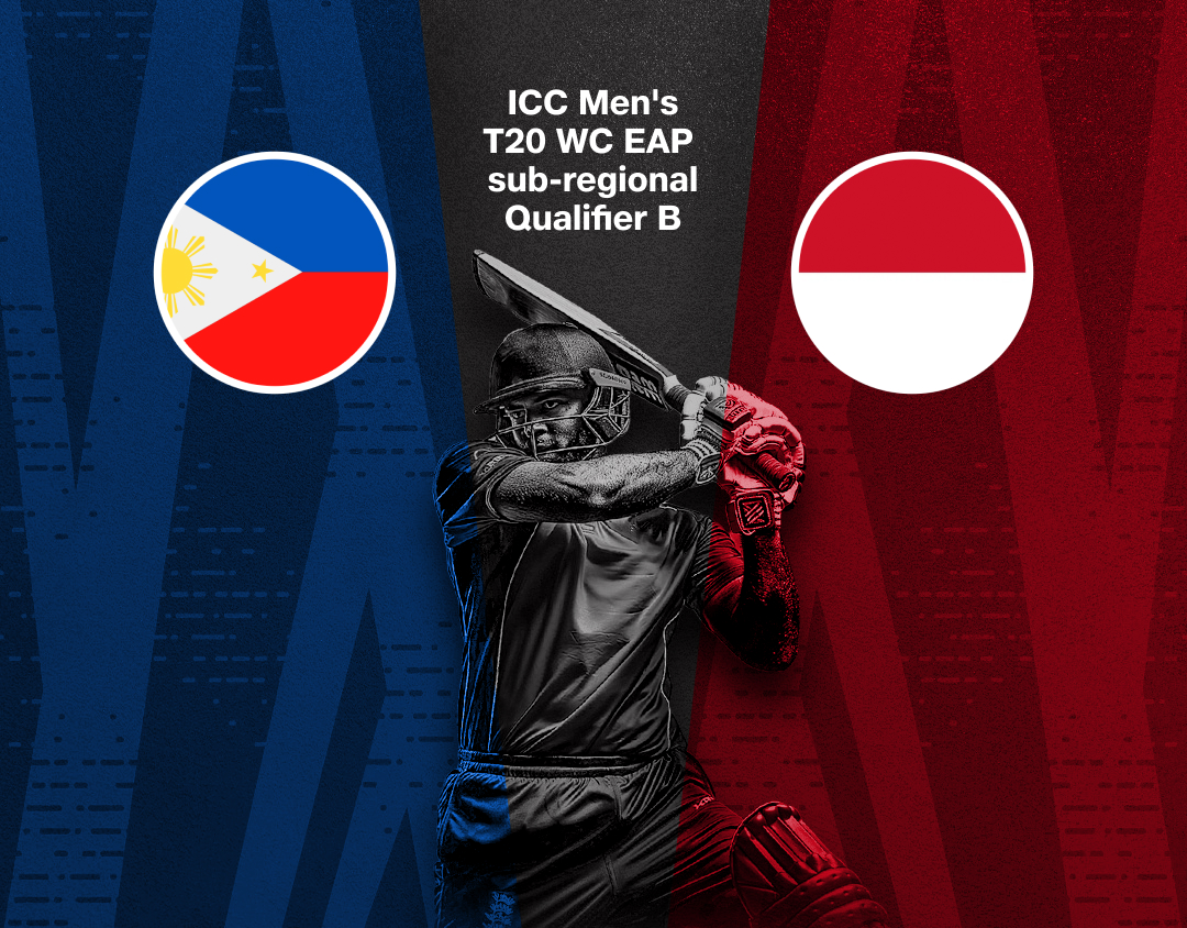 Match 9 of icc men's t20 wc eap sub-regional qualifier b: philippines vs indonesia banner