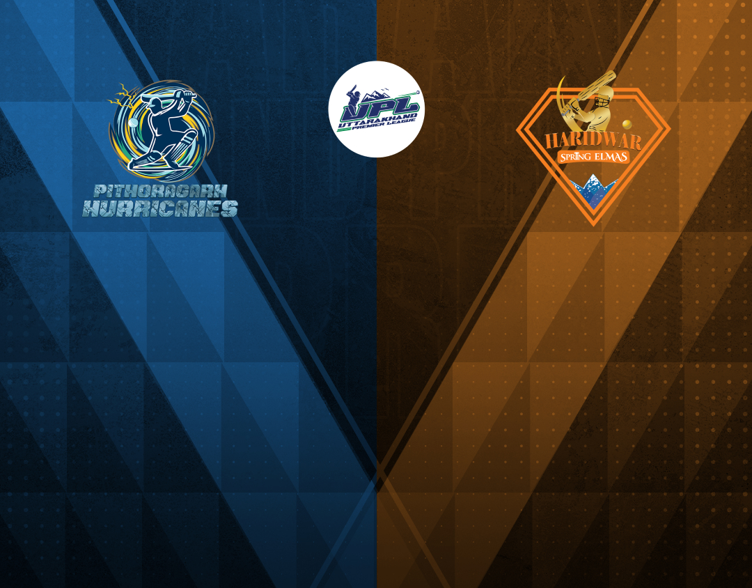 Match 2 of patanjali uttarakhand premier league, 2024: pithoragarh hurricanes vs haridwar spring elmas banner