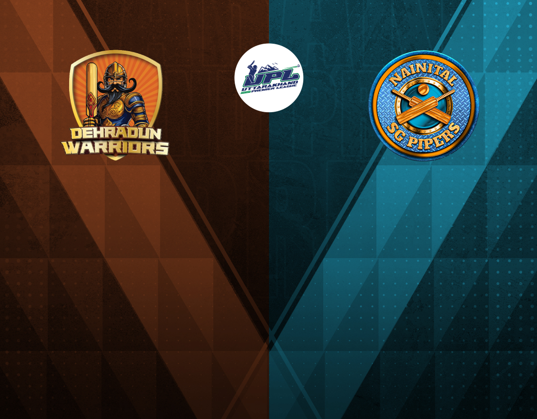 Match 3 of patanjali uttarakhand premier league, 2024: dehradun warriors vs nainital sg pipers banner