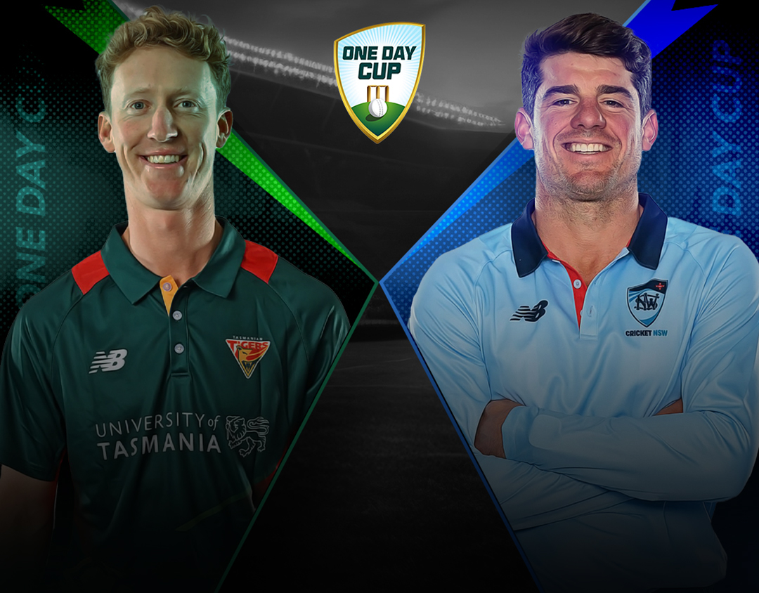  Of one day cup, 2024-25: tasmania vs new south wales banner