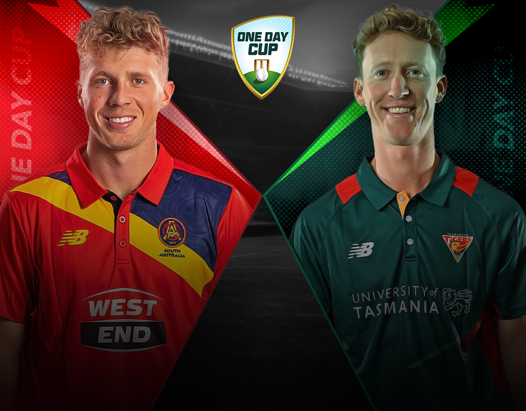  Of one day cup, 2024-25: south australia vs tasmania banner