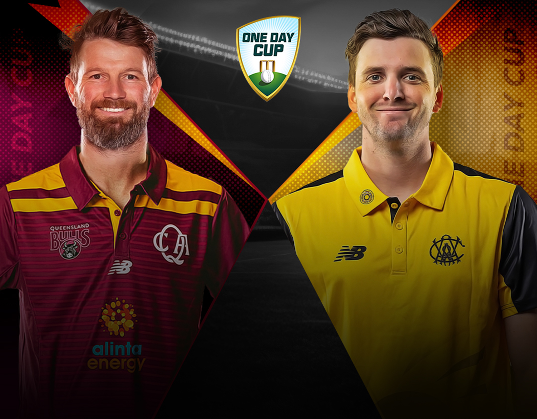  Of one day cup, 2024-25: queensland vs western australia banner
