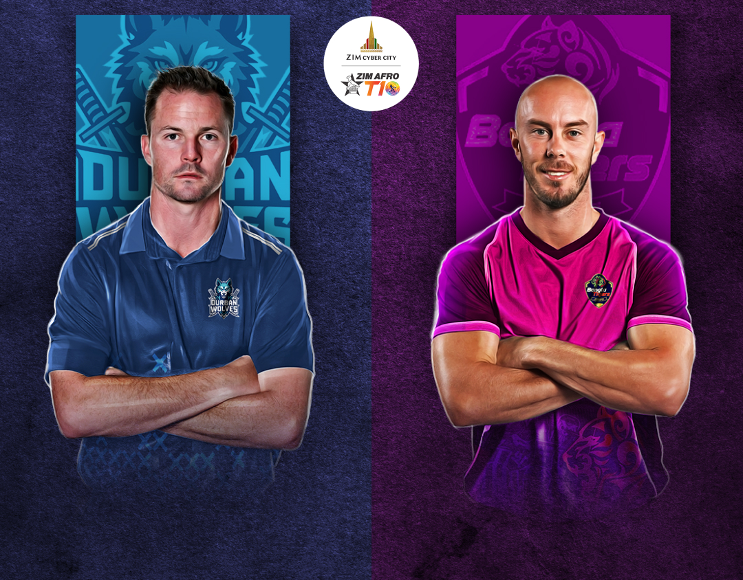 Match 1 of zim afro t10, 2024: durban wolves vs joburg bangla tigers banner