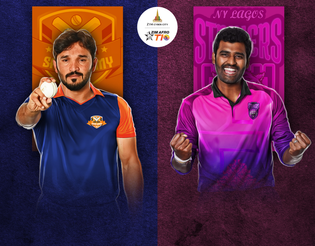 Match 18 of zim afro t10, 2024: cape town samp army vs nys lagos banner