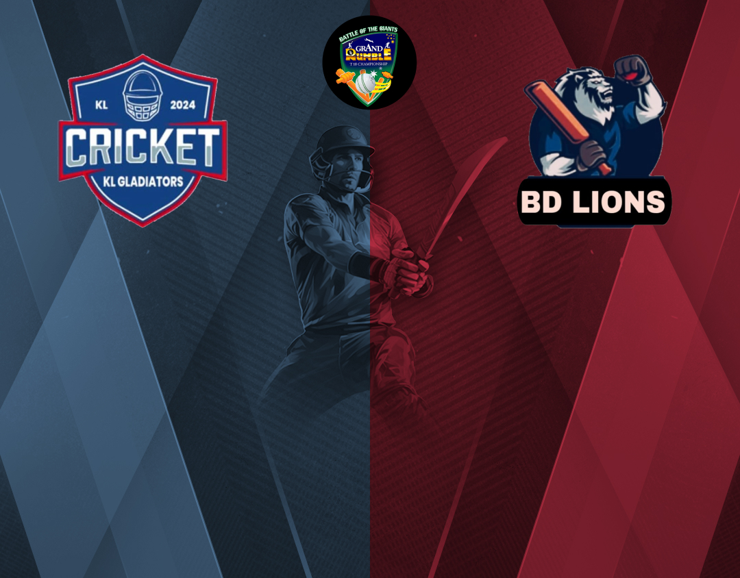 Match 1 of grand rumble t10 championship season 4, 2024: kl gladiators vs bd lions banner