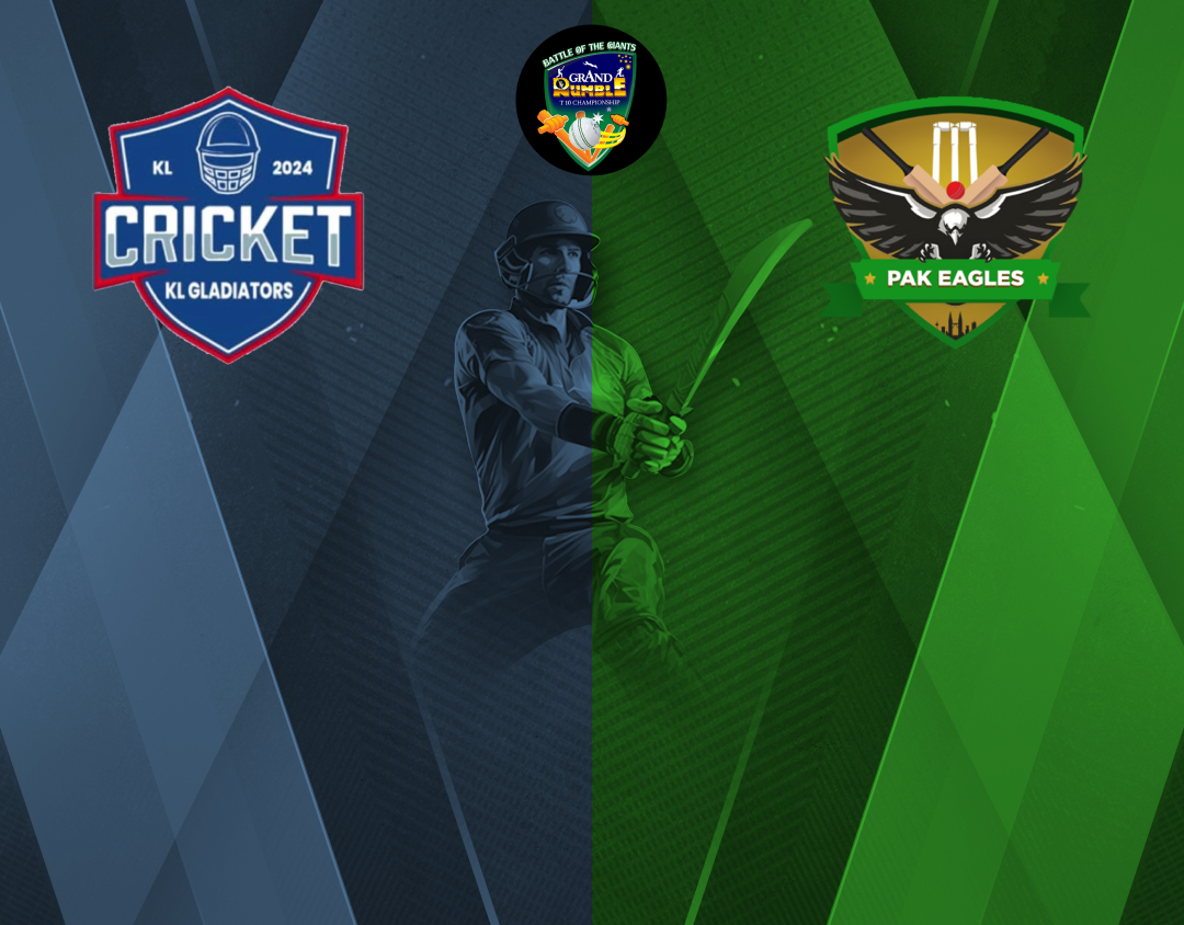 Match 7 of grand rumble t10 championship season 4, 2024: kl gladiators vs pak eagles banner