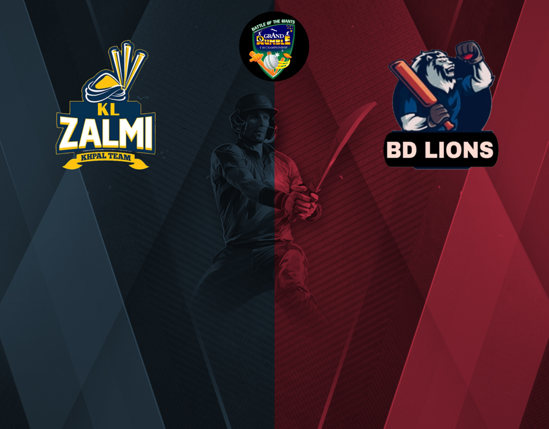Match 16 of grand rumble t10 championship season 4, 2024: kl zalmi vs bd lions banner