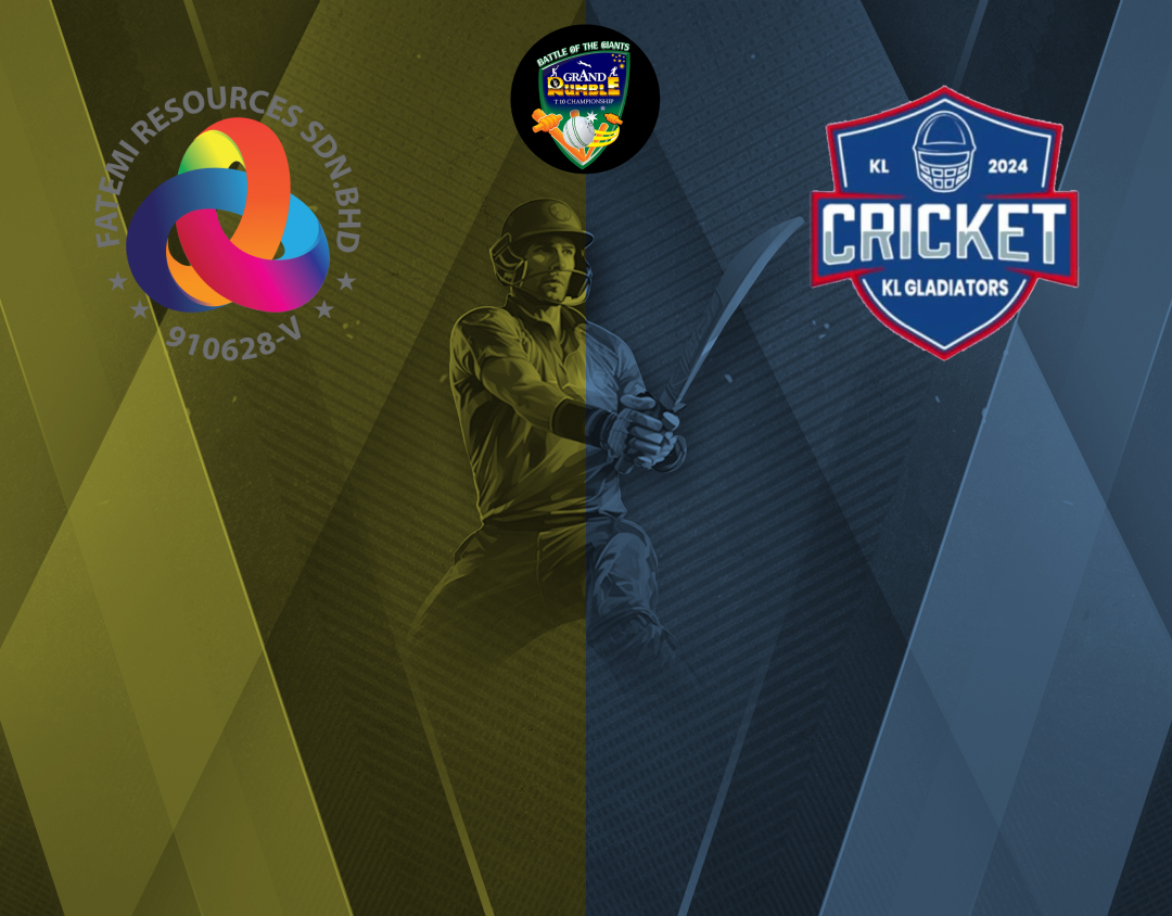 Match 23 of grand rumble t10 championship season 4, 2024: fatemi resources cricket club vs kl gladiators banner