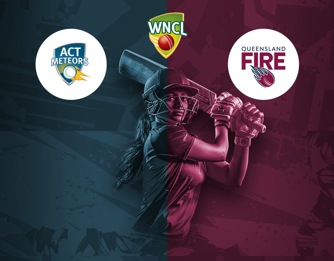Match 17 of wncl, 2024-25: act meteors vs queensland fire banner