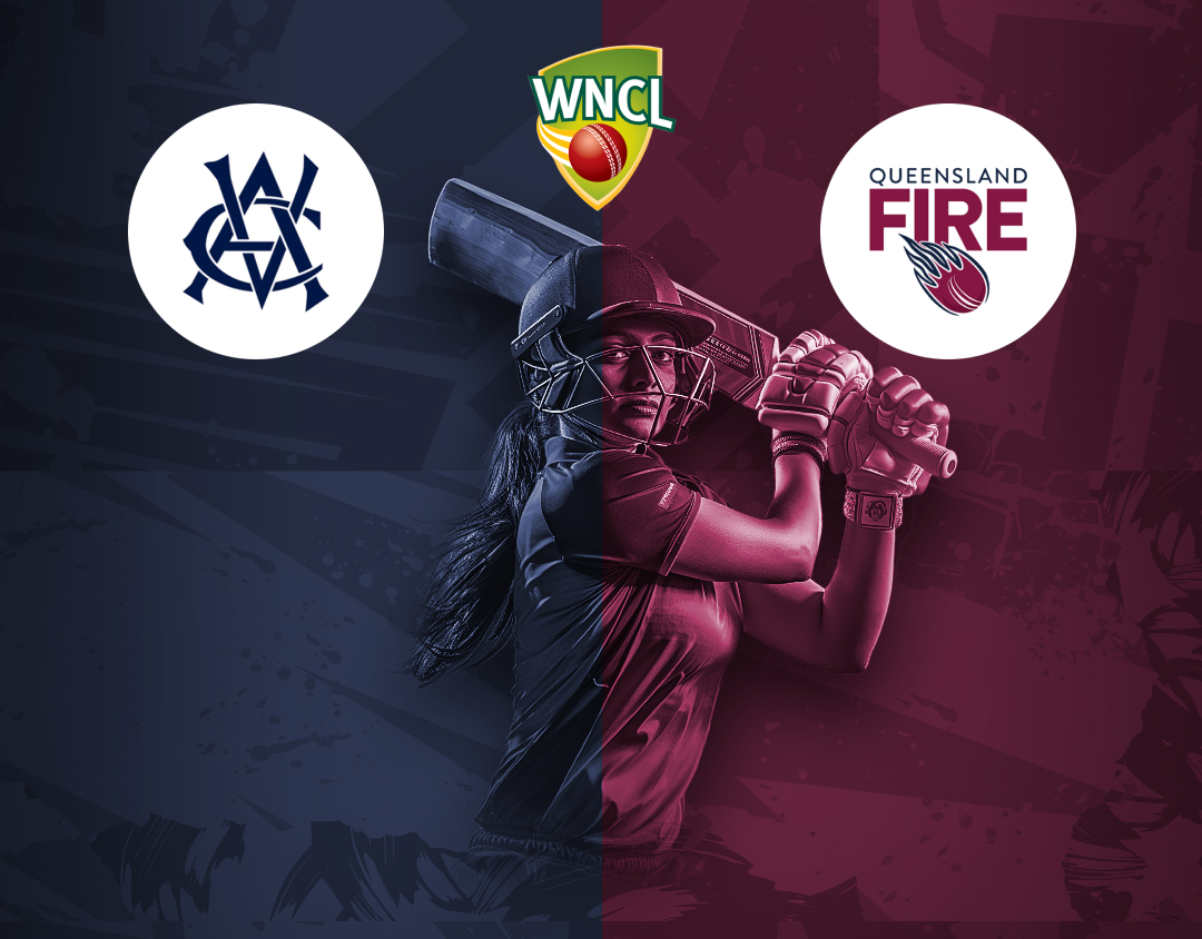 Match 33 of wncl, 2024-25: victoria women vs queensland fire banner