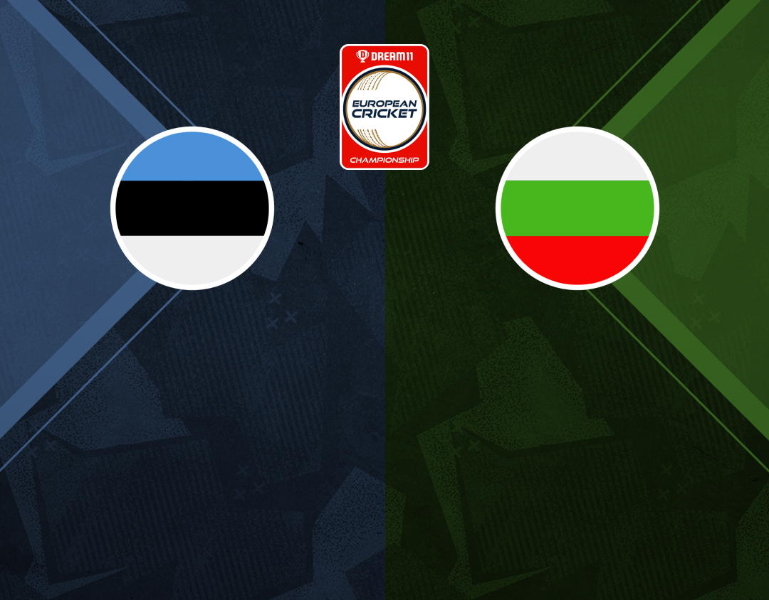 Group 1 - match 4 of dream11 european cricket championship, 2024: estonia vs bulgaria banner