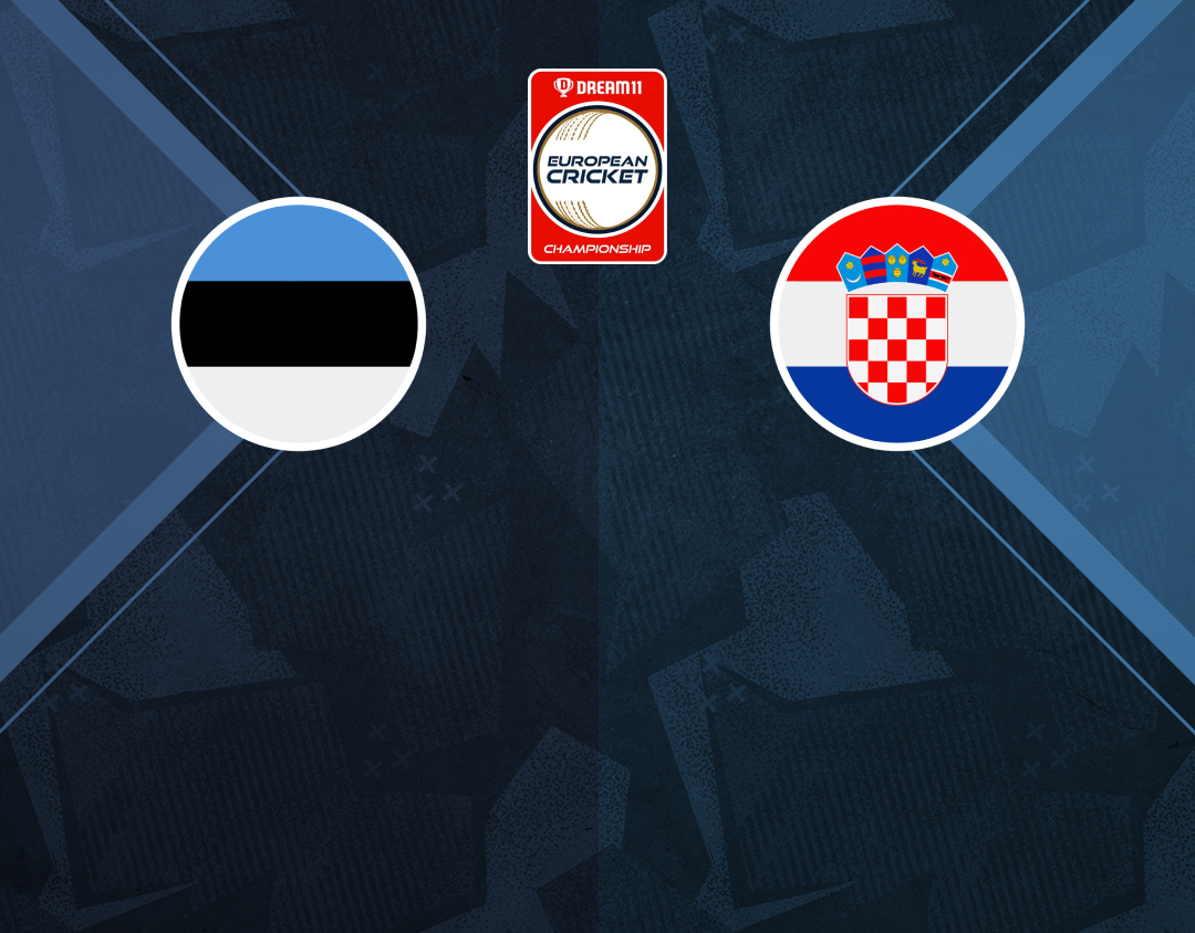 Group 1 - match 7 of dream11 european cricket championship, 2024: estonia vs croatia banner