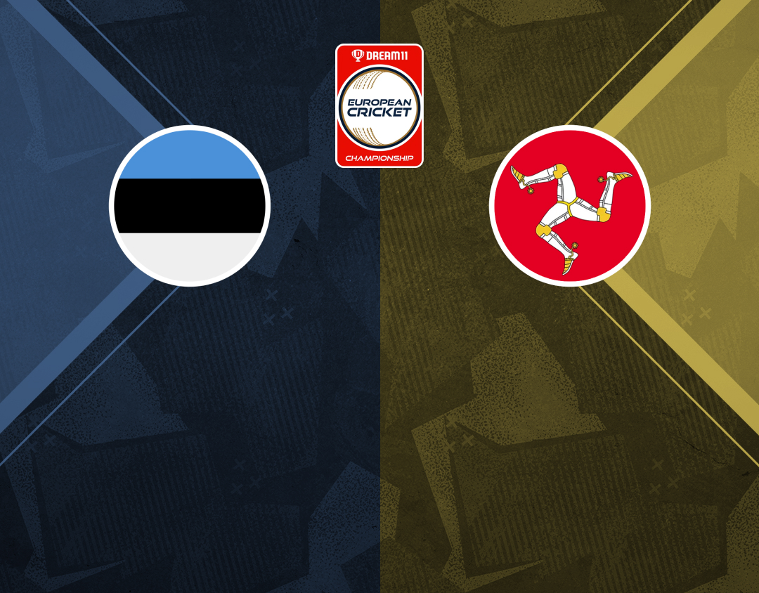 Group 1 - qualifier 1 of dream11 european cricket championship, 2024: isle of man vs estonia banner