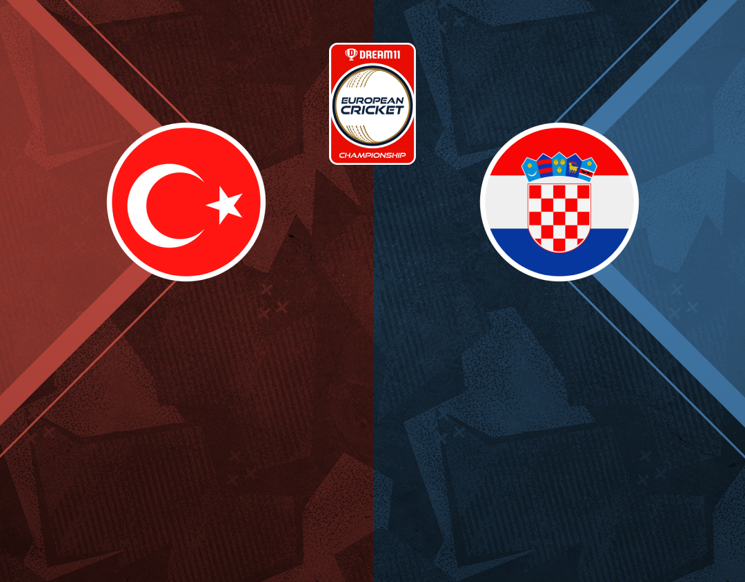 Group 1 - match 13 of dream11 european cricket championship, 2024: turkiye vs croatia banner