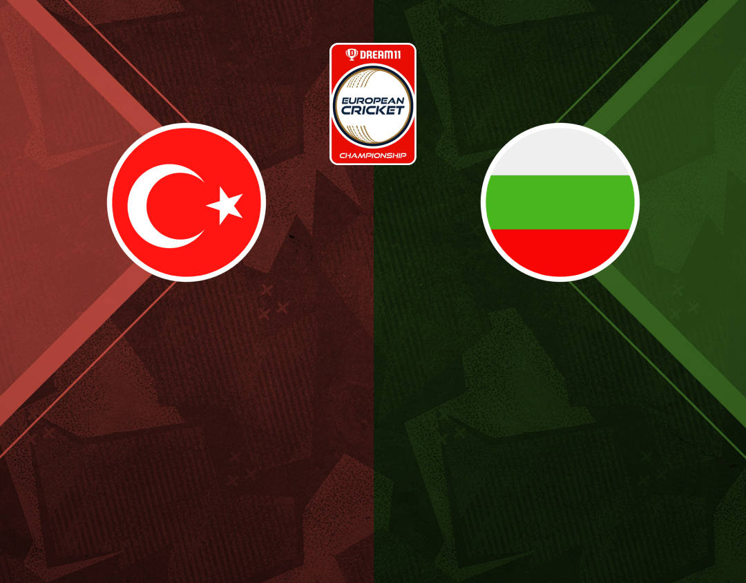 Group 1 - eliminator of dream11 european cricket championship, 2024: turkiye vs bulgaria banner