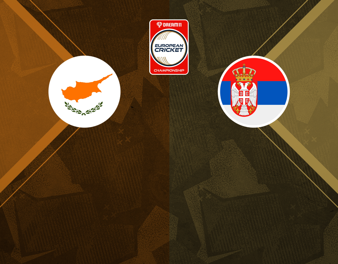 Group 2 - match 6 of dream11 european cricket championship, 2024: cyprus vs serbia banner