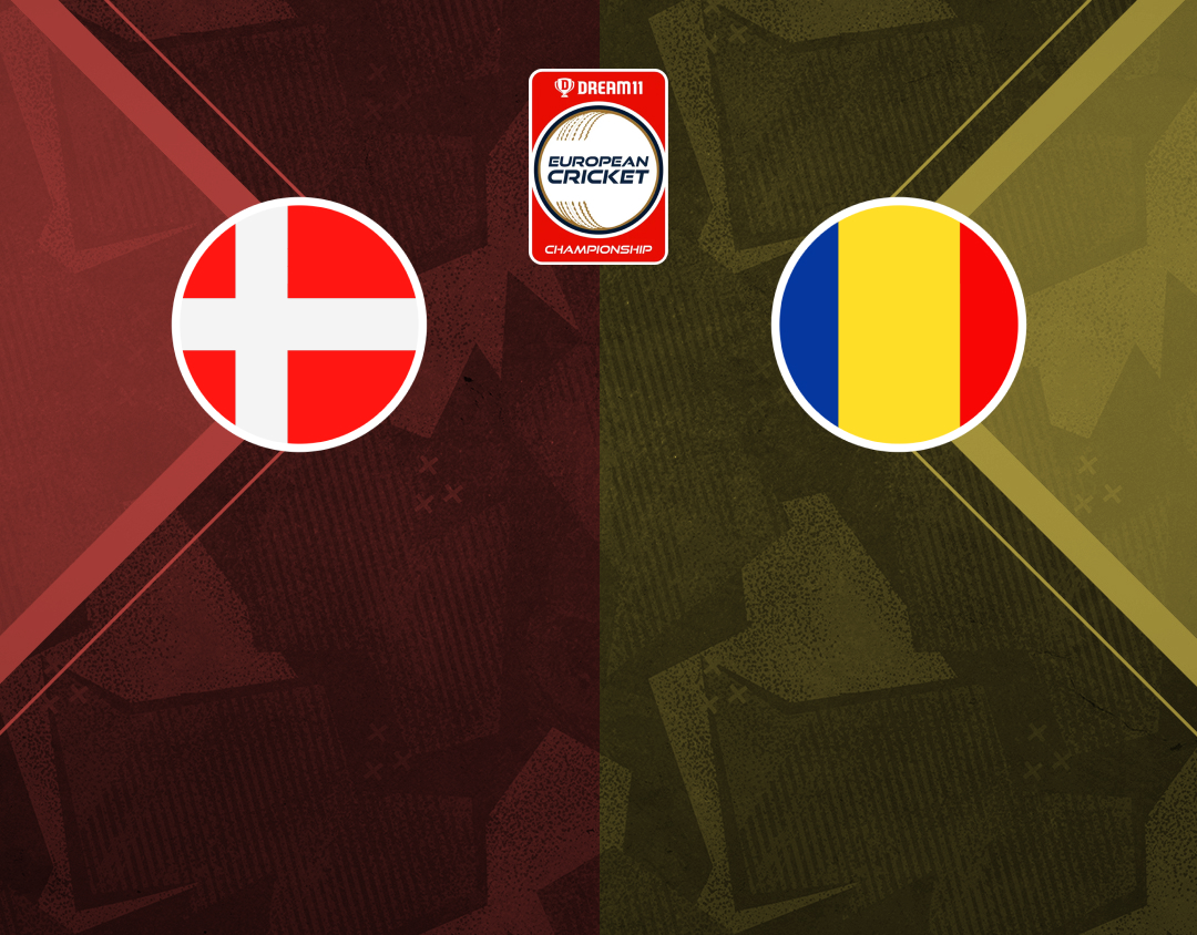 Group b - match 4 of dream11 european cricket championship, 2024: denmark vs romania banner