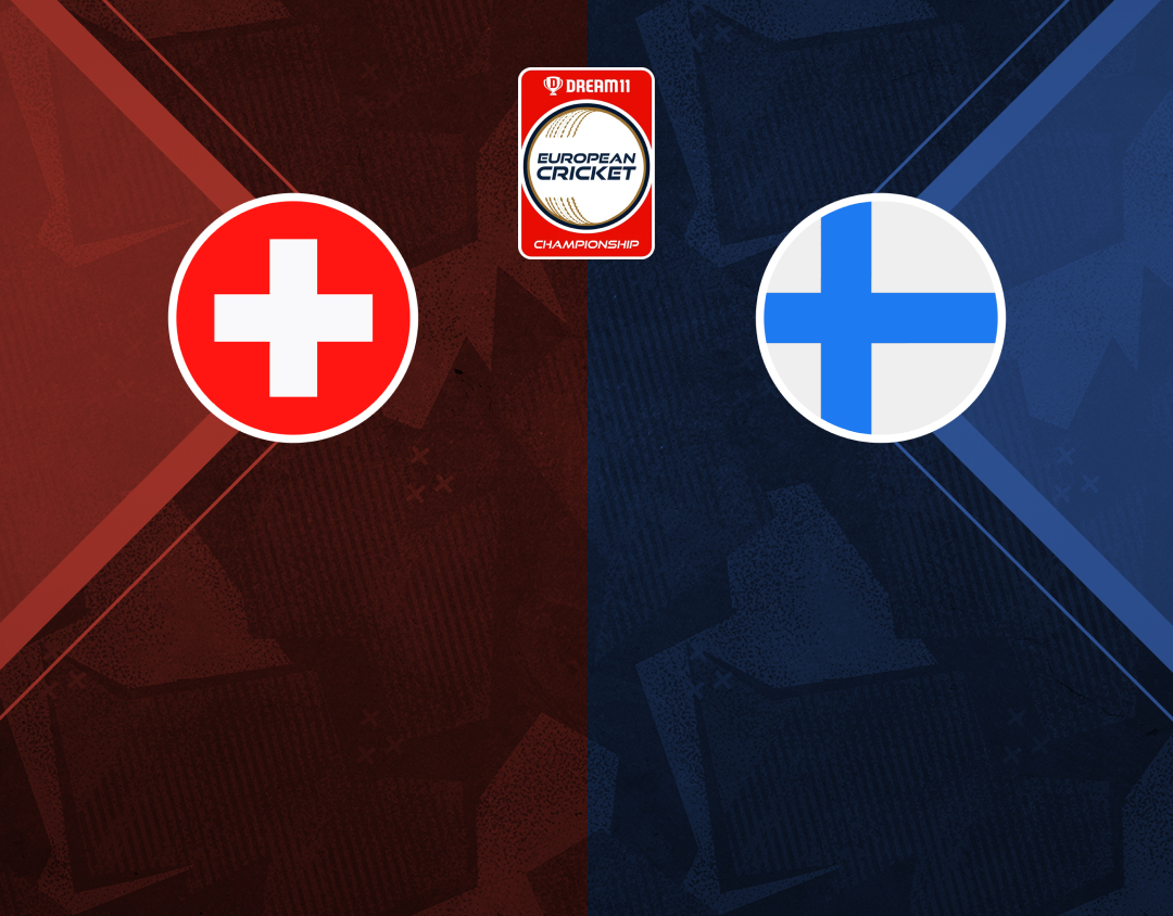 Match #78 of dream11 european cricket championship, 2024: switzerland vs finland banner