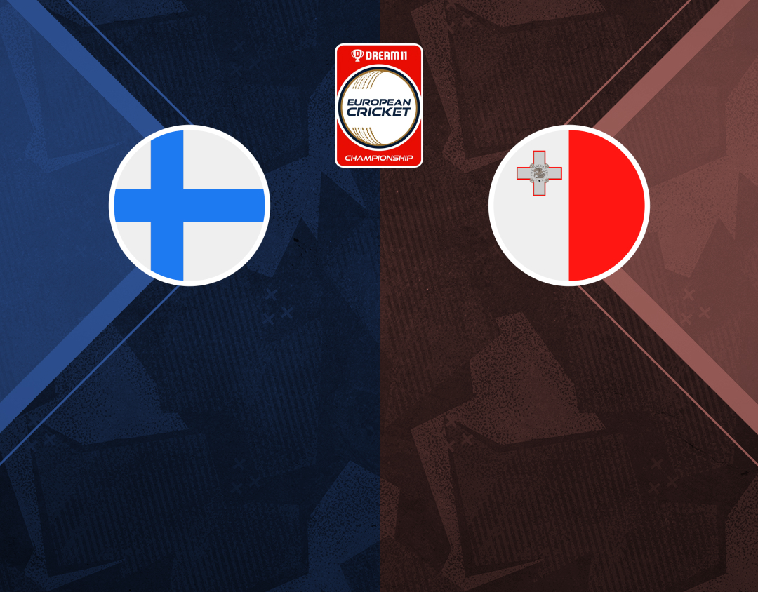 Match #85 of dream11 european cricket championship, 2024: finland vs malta banner