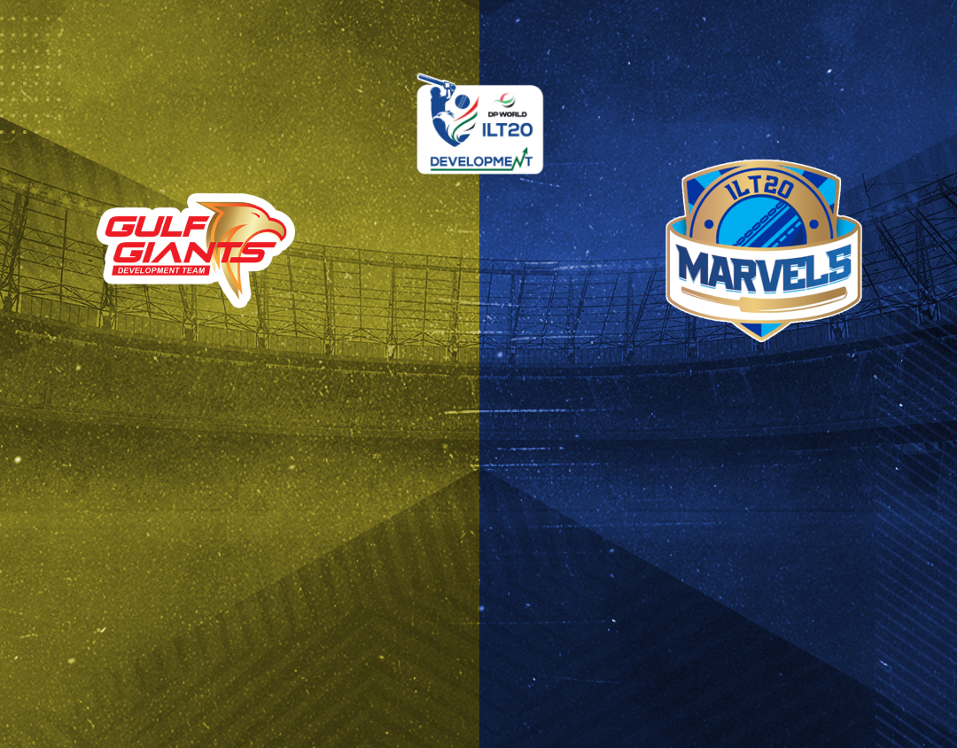 Match 4 of ilt20 development tournament, 2024: gulf giants development vs ilt20 marvels banner