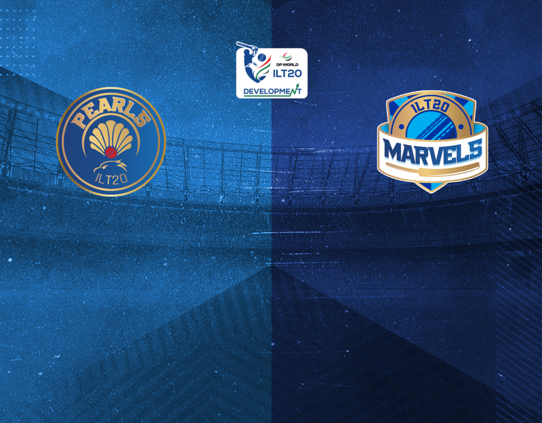 Match 10 of ilt20 development tournament, 2024: ilt20 pearls vs ilt20 marvels banner