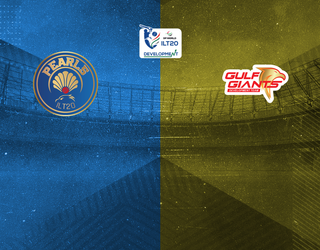 Final of ilt20 development tournament, 2024: ilt20 pearls vs gulf giants development banner