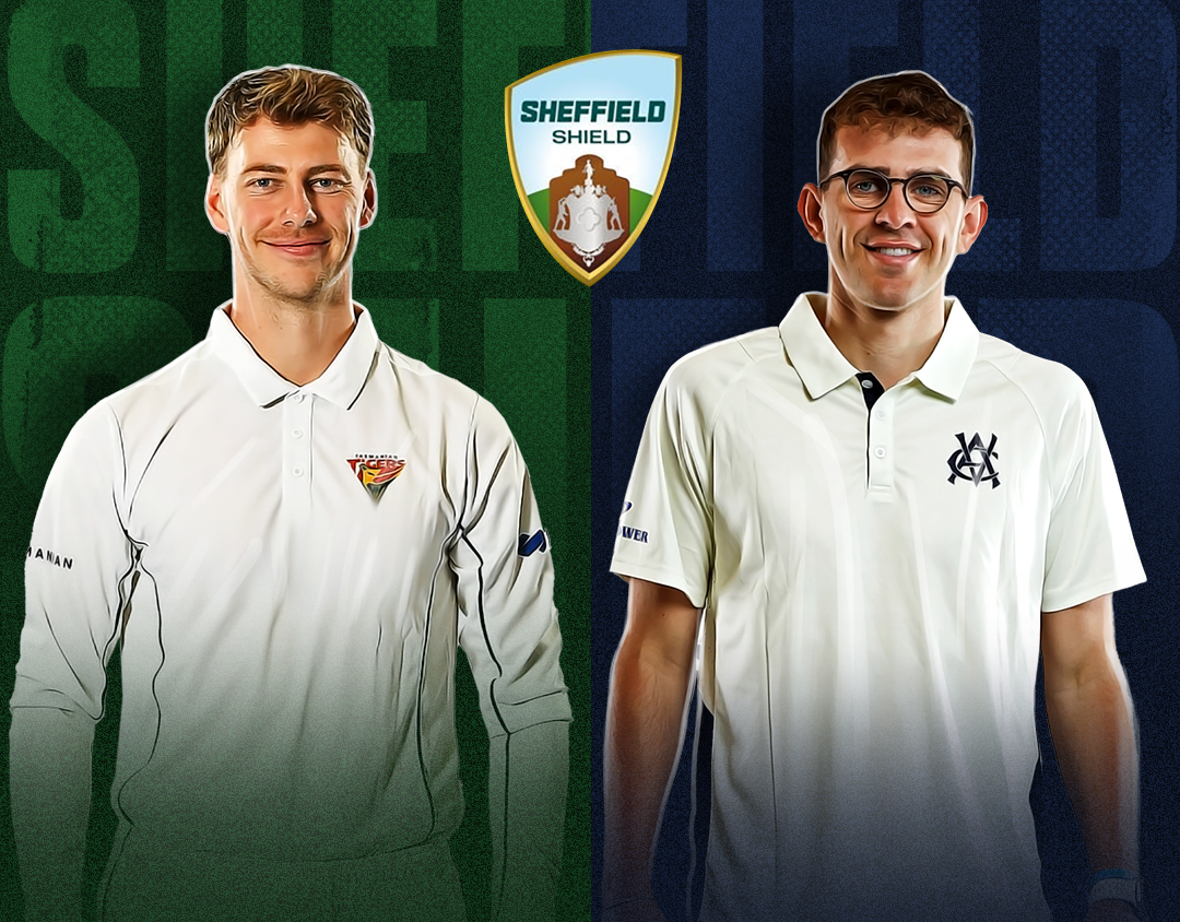 Match 19 of sheffield shield, 2024-25: tasmania vs victoria banner