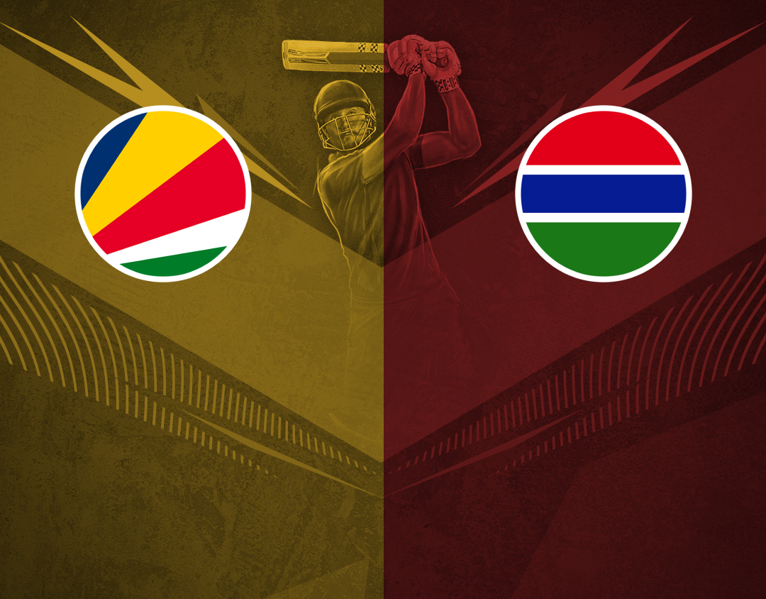  Of icc men's t20 wc africa sub regional qualifier b: seychelles vs gambia banner