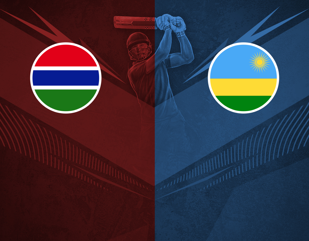 Match 1 of icc men's t20 wc africa sub regional qualifier b: gambia vs rwanda banner
