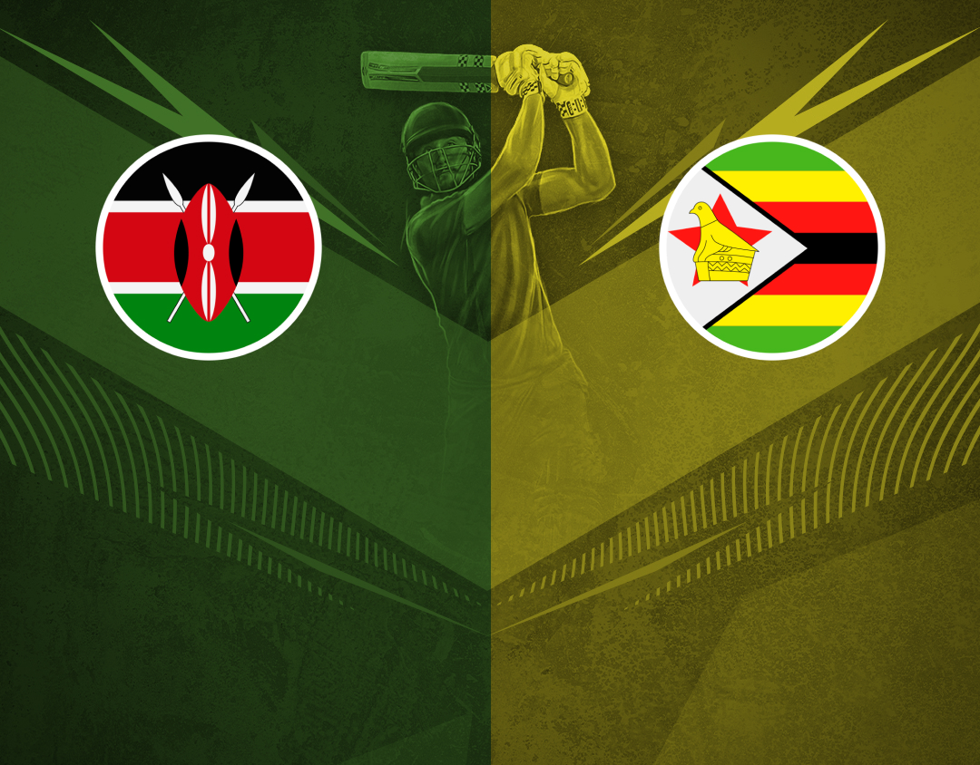 Match 14 of icc men's t20 wc africa sub regional qualifier b: kenya vs zimbabwe banner