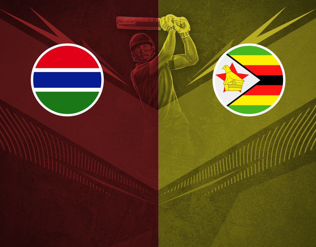 Match 12 of icc men's t20 wc africa sub regional qualifier b: gambia vs zimbabwe banner