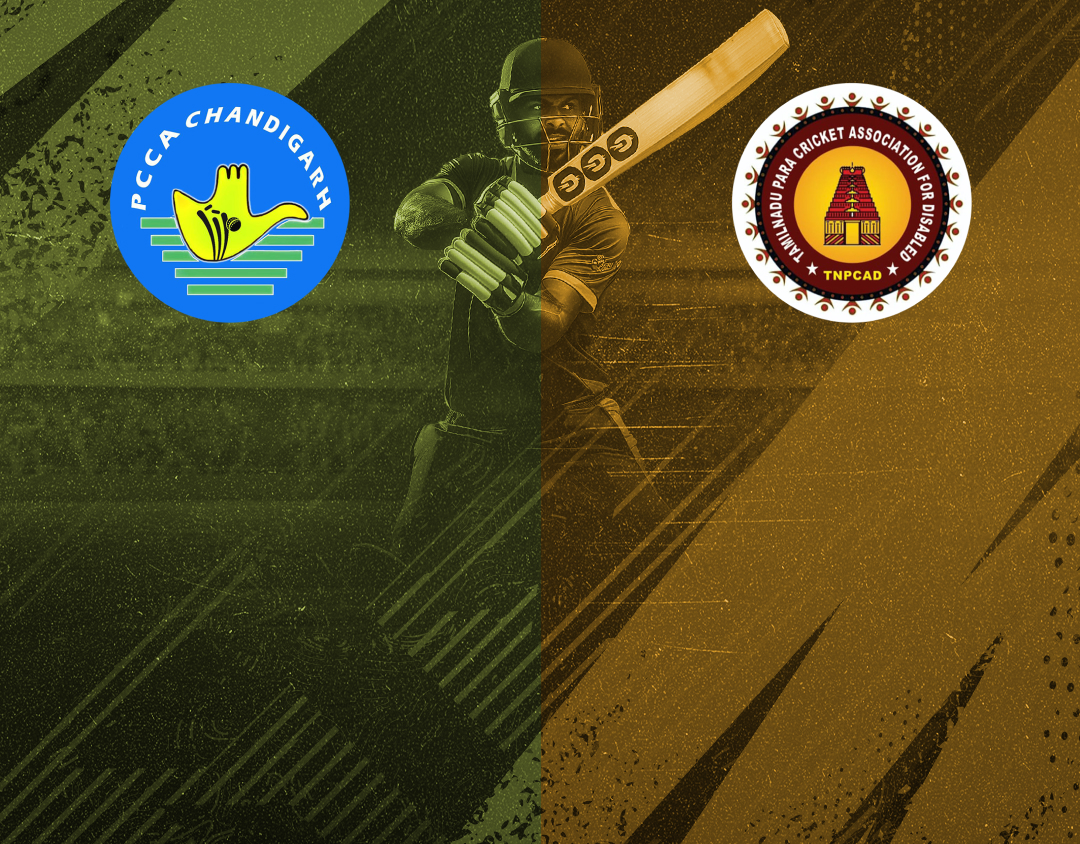 Match #4 of 4th national physical disability t20 championship : chandigarh divyang vs tamil nadu divyang banner