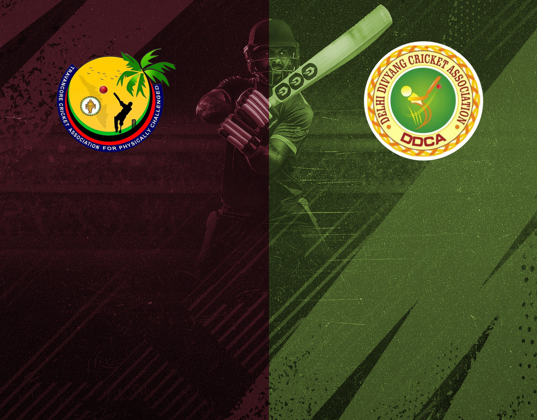 Match #12 of 4th national physical disability t20 championship : kerala divyang vs delhi divyang banner