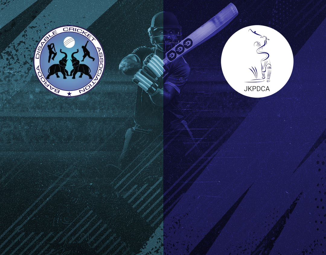 Match #10 of 4th national physical disability t20 championship : baroda divyang vs jammu and kashmir divyang banner