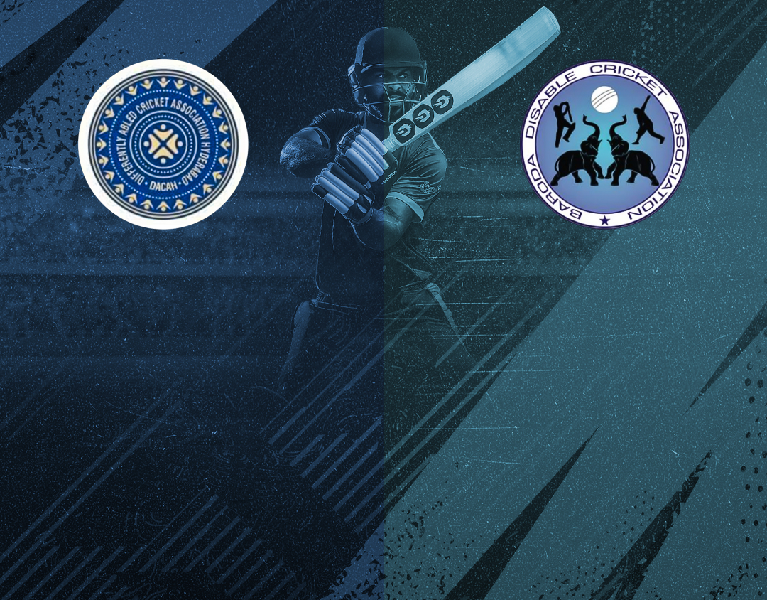 Match #13 of 4th national physical disability t20 championship : hyderabad divyang vs baroda divyang banner