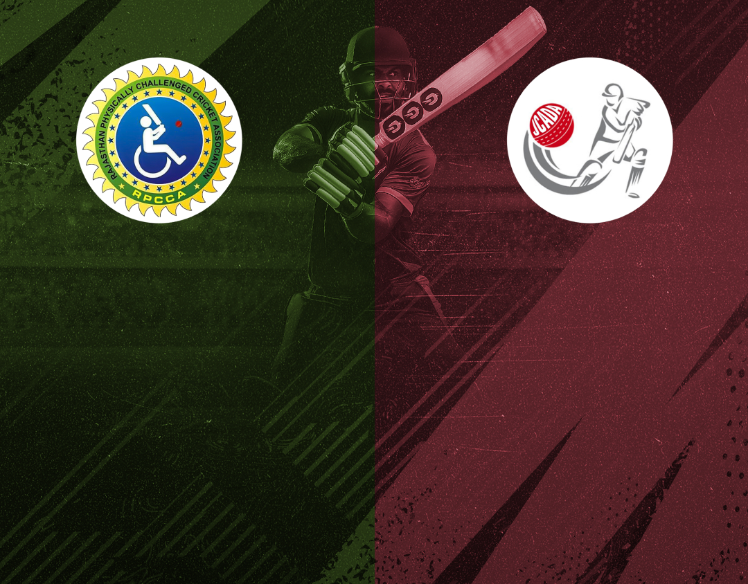 Match #56 of 4th national physical disability t20 championship : rajasthan divyang vs jharkhand divyang banner