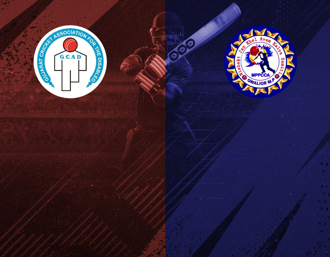Match #26 of 4th national physical disability t20 championship : gujarat divyang vs madhya pradesh divyang banner