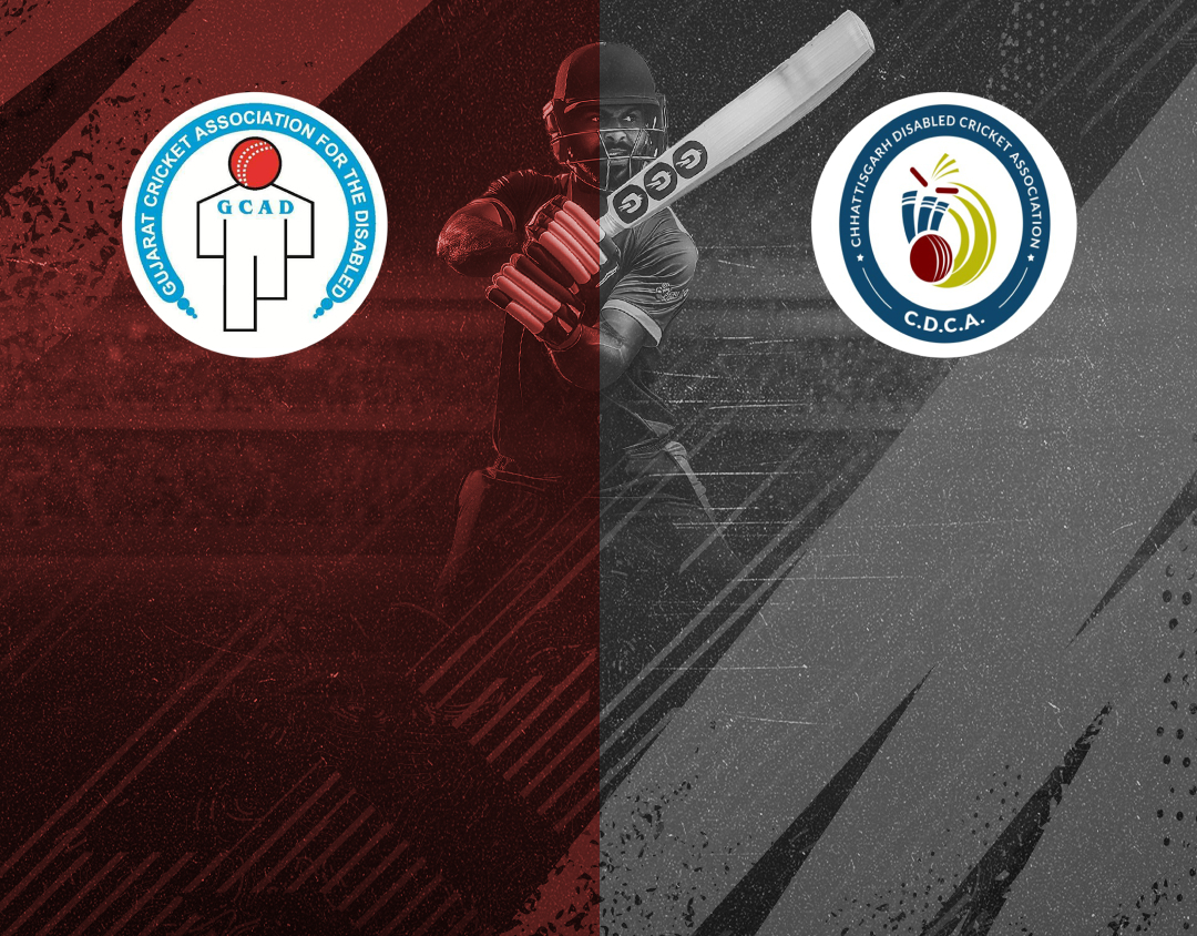 Match #55 of 4th national physical disability t20 championship : gujarat divyang vs chattisgarh divyang banner