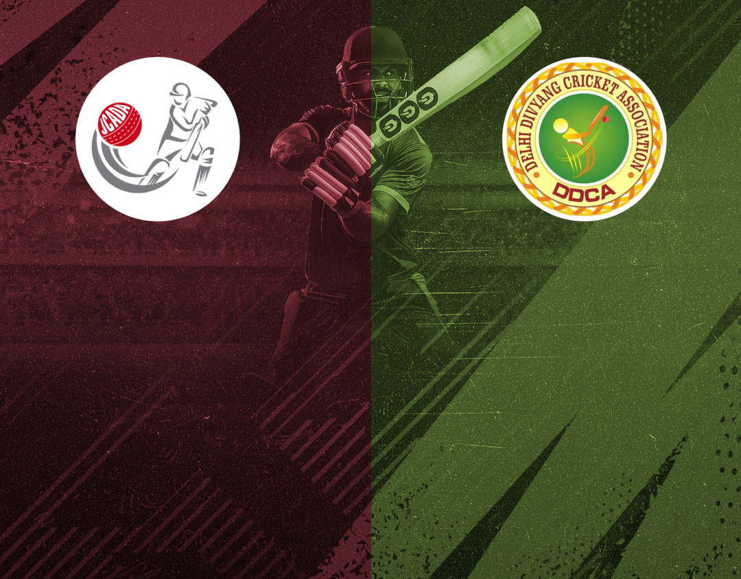 Match #50 of 4th national physical disability t20 championship : jharkhand divyang vs delhi divyang banner