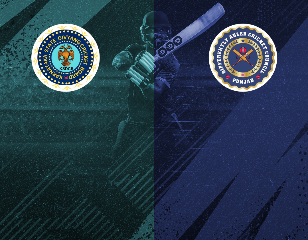 Match #25 of 4th national physical disability t20 championship : karnataka divyang vs punjab divyang banner