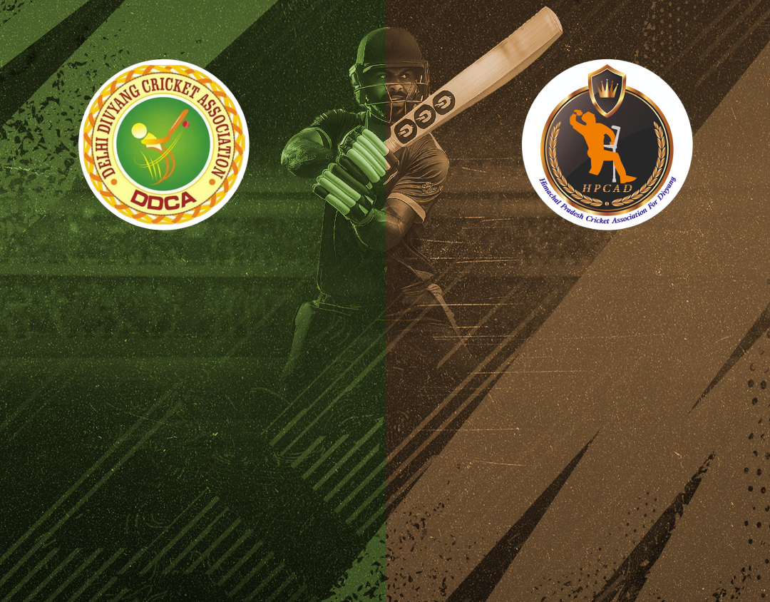 Match #32 of 4th national physical disability t20 championship : delhi divyang vs himachal pradesh divyang banner