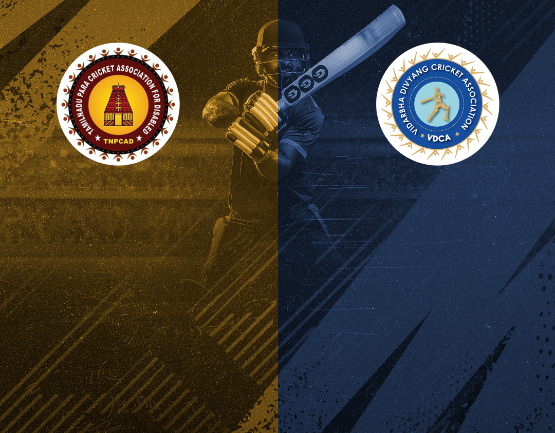 Match #36 of 4th national physical disability t20 championship : tamil nadu divyang vs vidarbha divyang banner