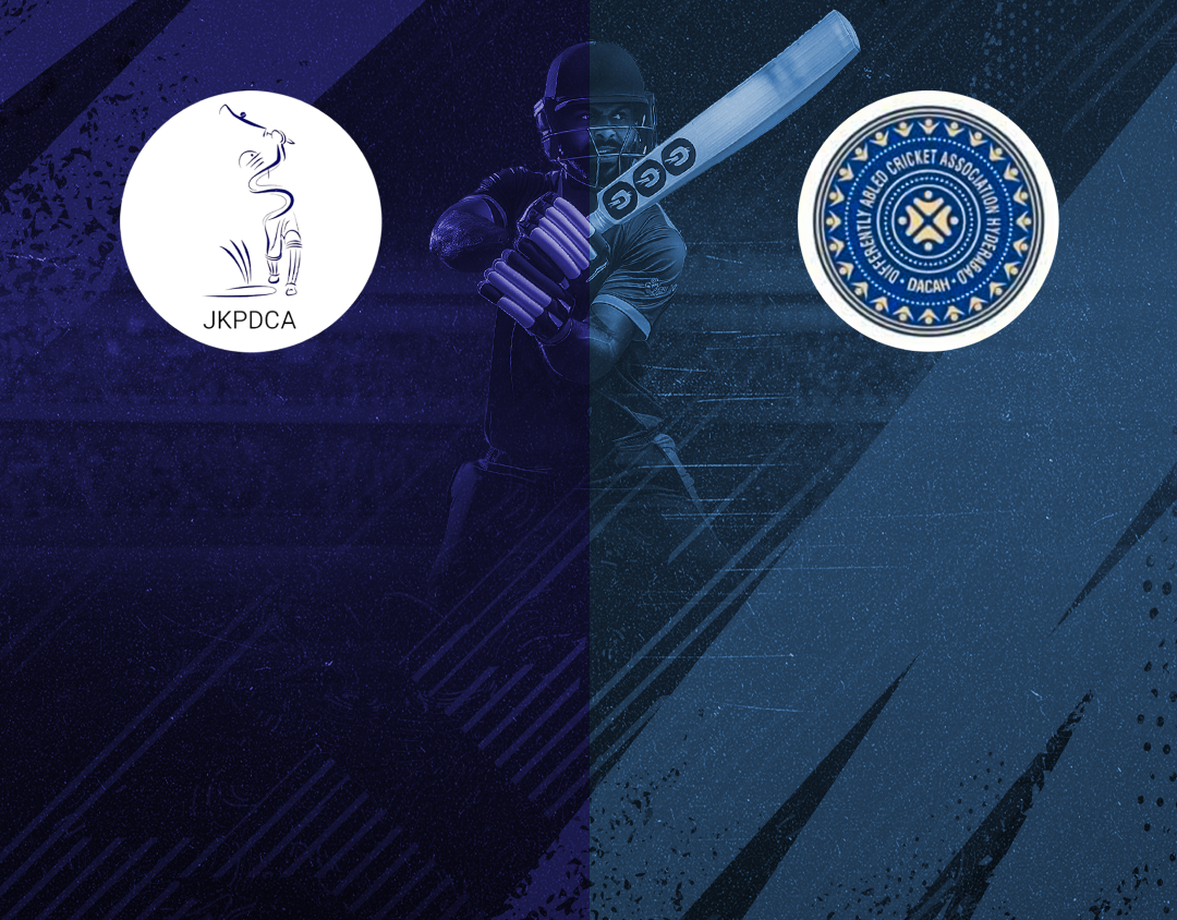 Match #29 of 4th national physical disability t20 championship : jammu and kashmir divyang vs hyderabad divyang banner