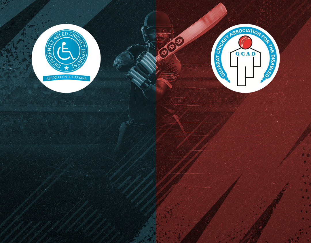 Match #37 of 4th national physical disability t20 championship : haryana divyang vs gujarat divyang banner