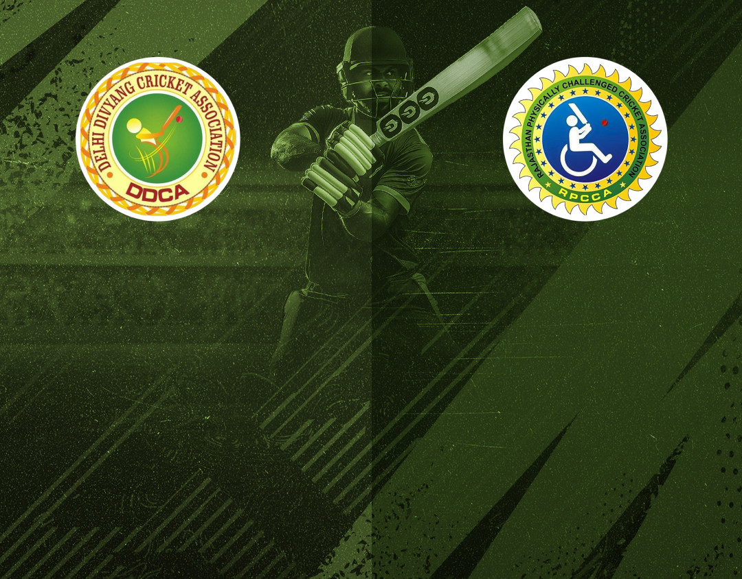 Match #38 of 4th national physical disability t20 championship : delhi divyang vs rajasthan divyang banner