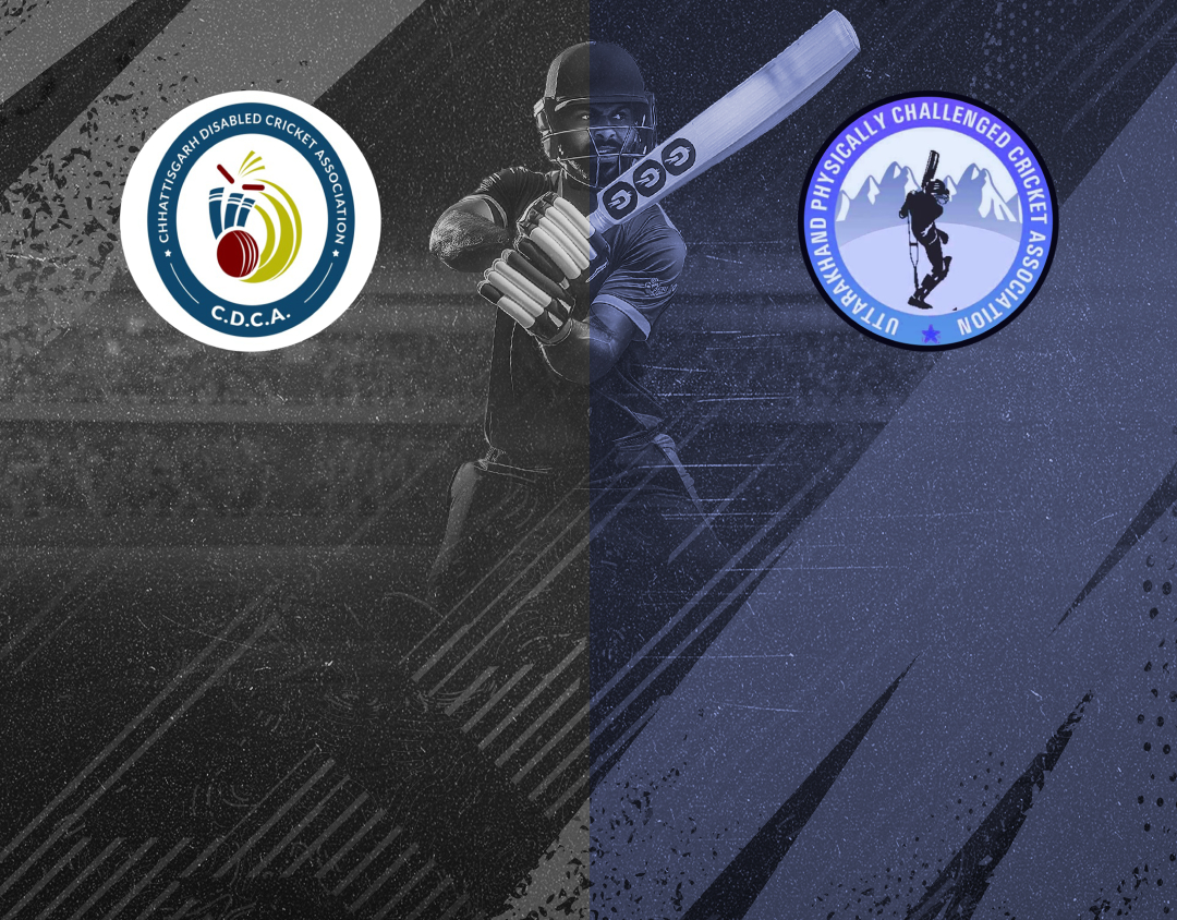 Match #42 of 4th national physical disability t20 championship : chattisgarh divyang vs uttar pradesh divyang banner