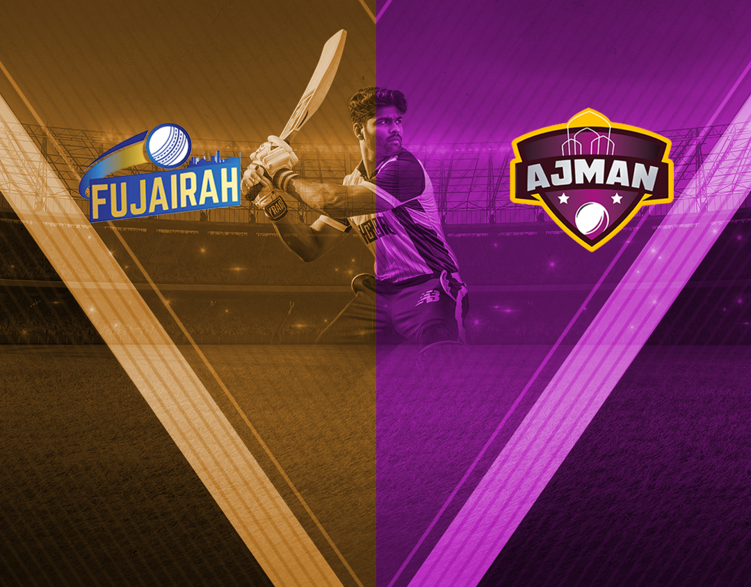 Match 12 of emirates d20, 2024: fujairah vs ajman banner