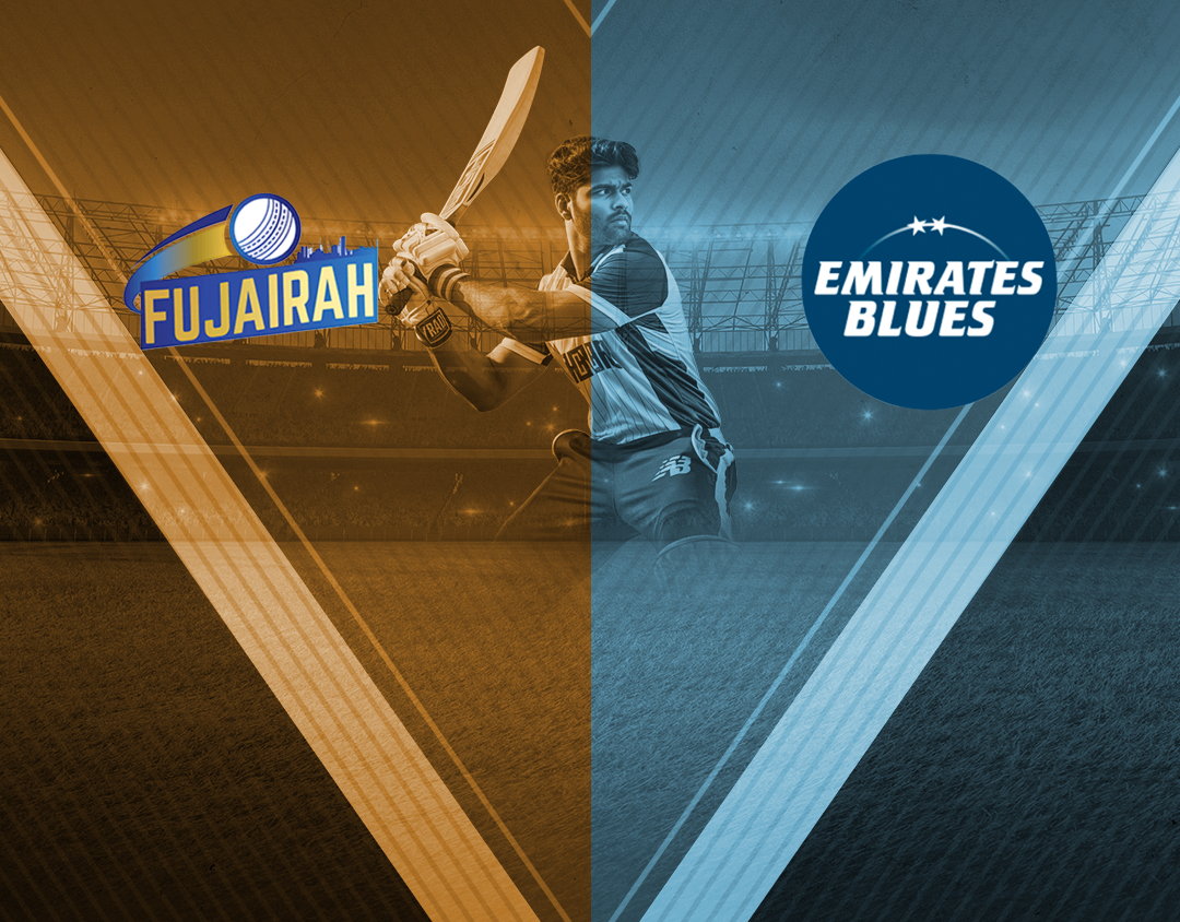 Match 13 of emirates d20, 2024: fujairah vs emirates blues banner