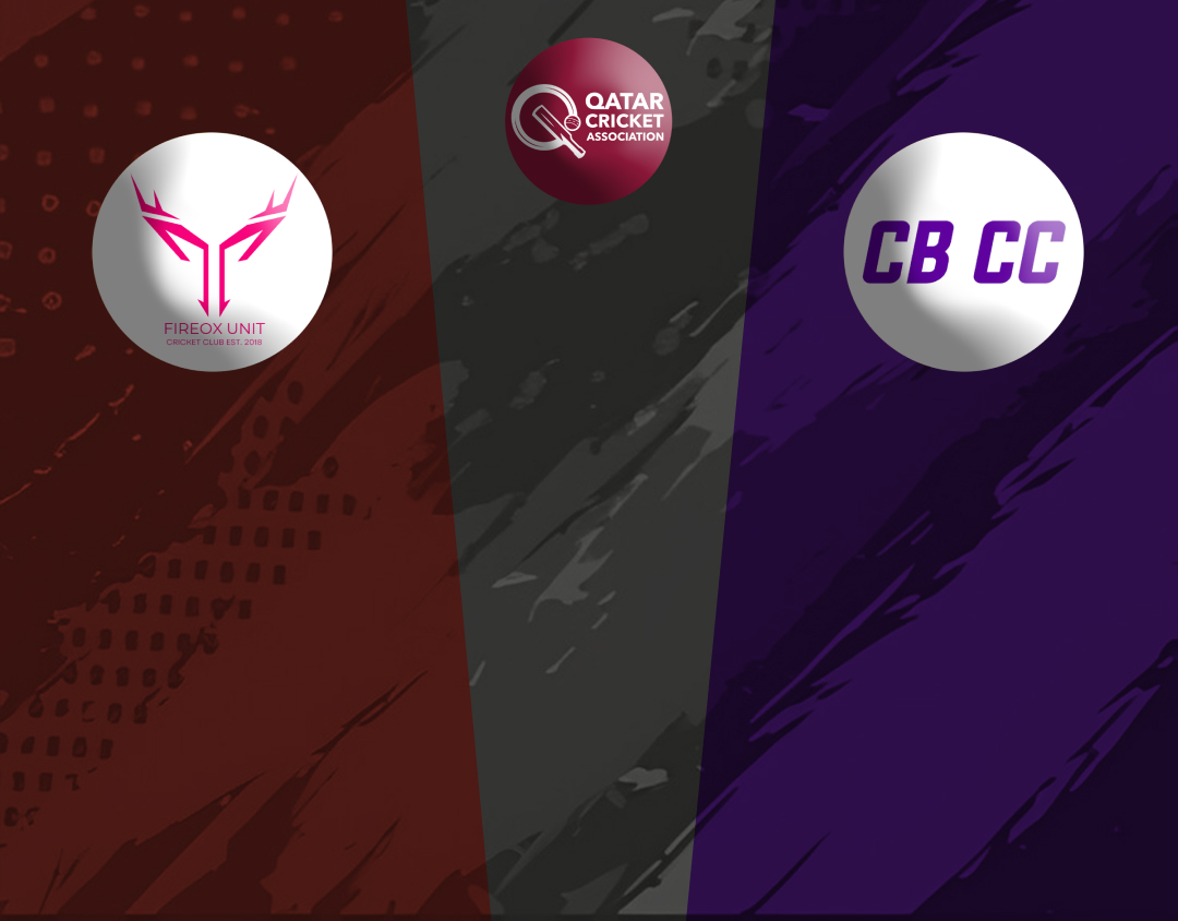 Match 1 of qatar pro league, 2024: fireox unit cc vs cbcc banner