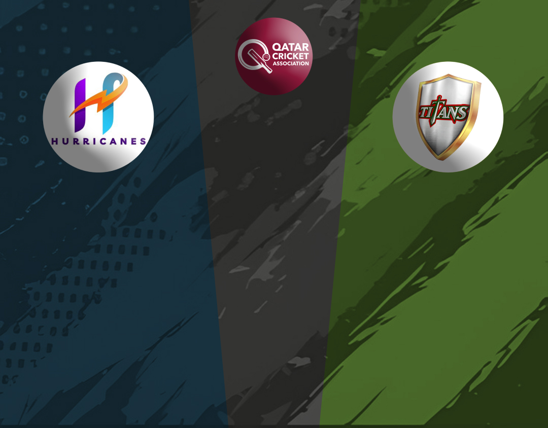 Match 6 of qatar pro league, 2024: hurricanes vs titans banner
